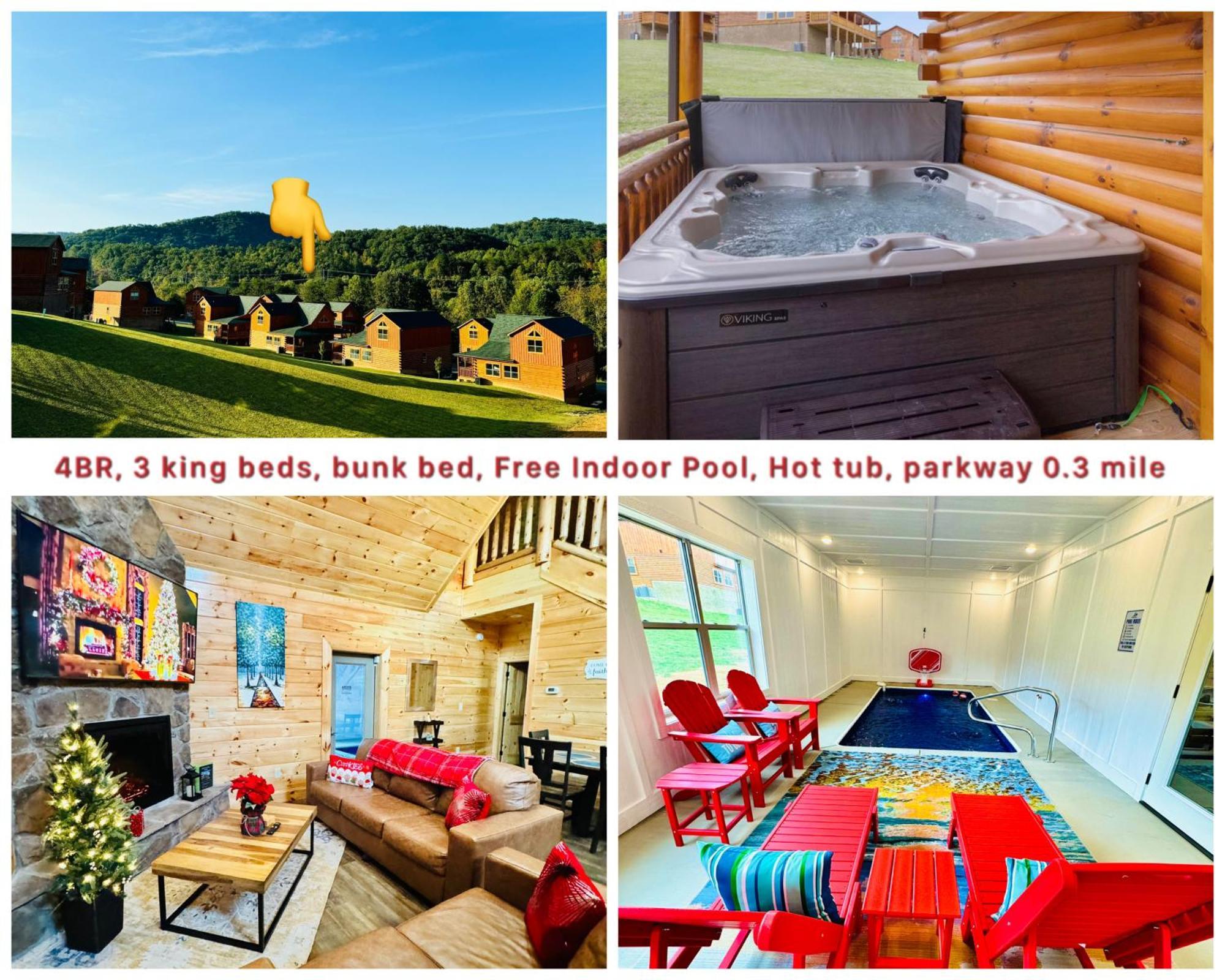 New! Indoor Pool/Ps 5/Hot Tub/Parkway Villa Пиджен Фордж Екстериор снимка